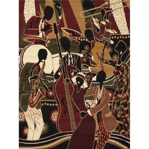 Rlm Distribution 5 ft. 3 in. x 7 ft. 2 in. Legends Band Area Rug; Multicolor HO914258 - main